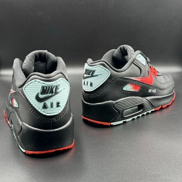 Nike Air Max 90 Leather 'Black Crimson Glacier Ice' - Picture 1 of 10